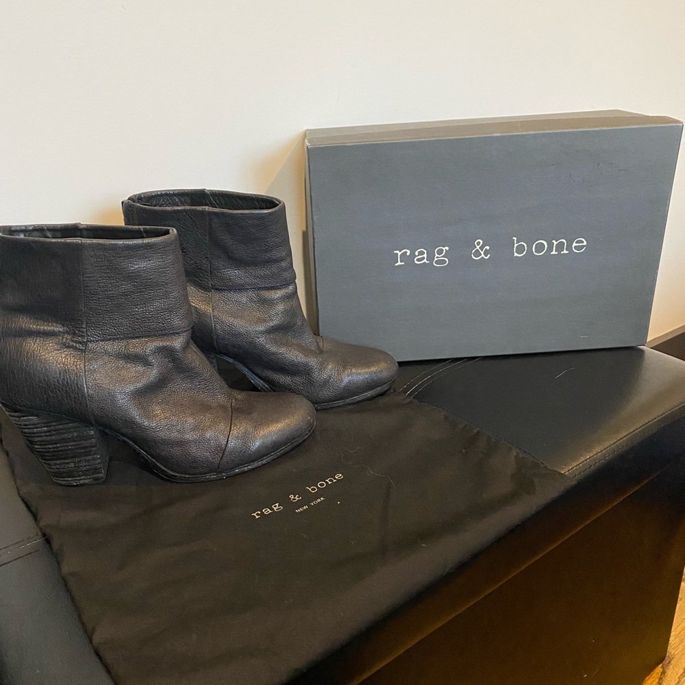Rag & Bones Classic Newbury Leather Ankle Boots